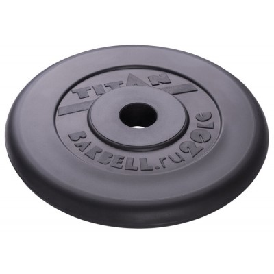 Блин обрезиненный TITAN Barbell 20 кг (d51)